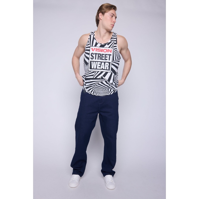 Tank Top Spiral Box Logo – Ivory S