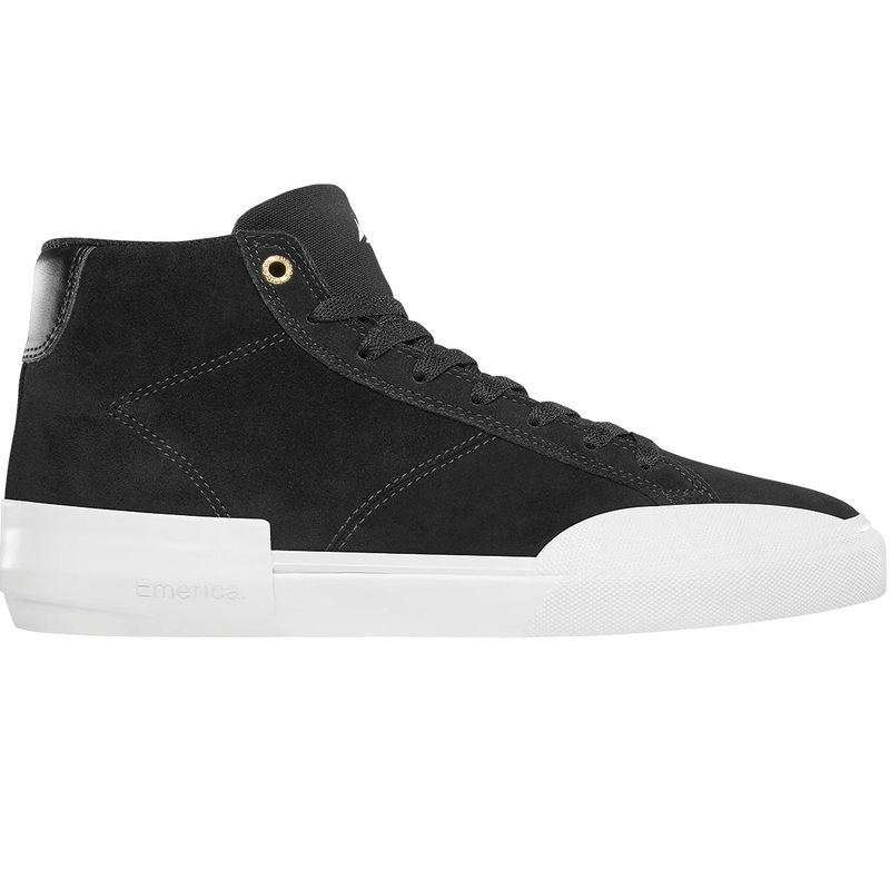 Emerica Shoes Omen Hi – Black/White/Gum 8 Black