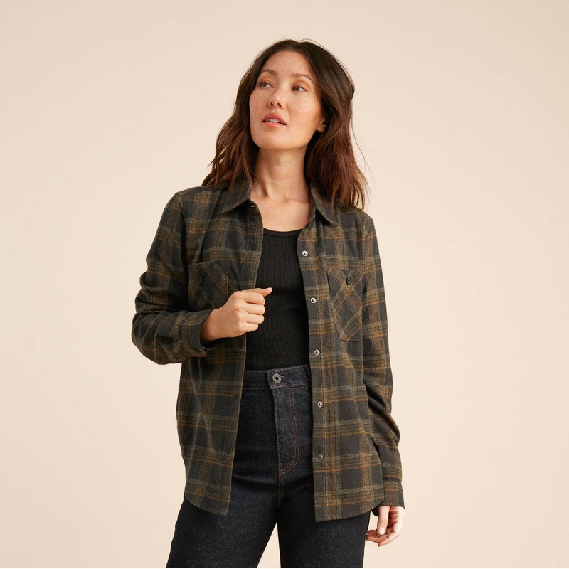 ROARK ALPINE FLANNEL ALPINE BLACK/MILITARY SMALL
