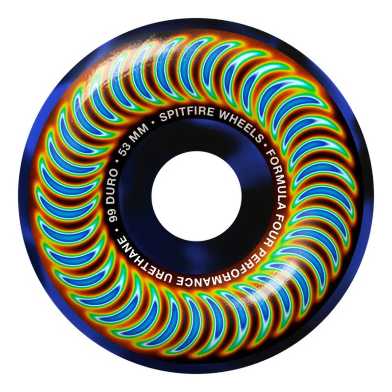 Spitfire Wheels Formula Four Classic Radioactive Swirl – 53mm 99a