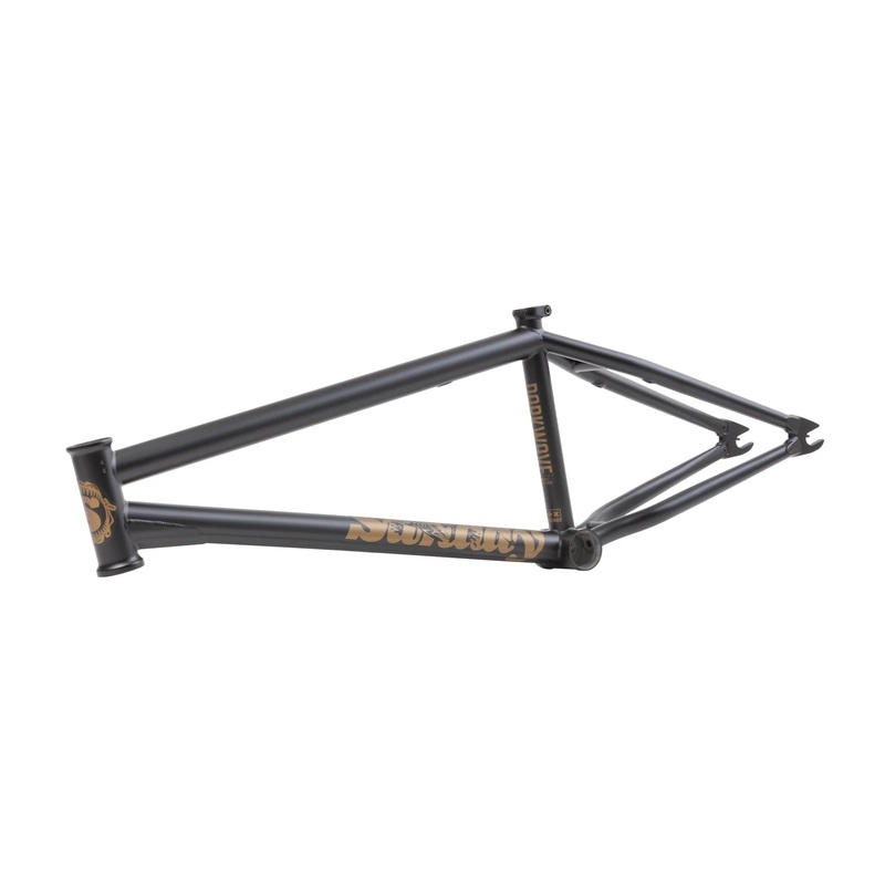Sunday BMX Darkwave Frame 21.25 – Matte Black/Gold Stickers