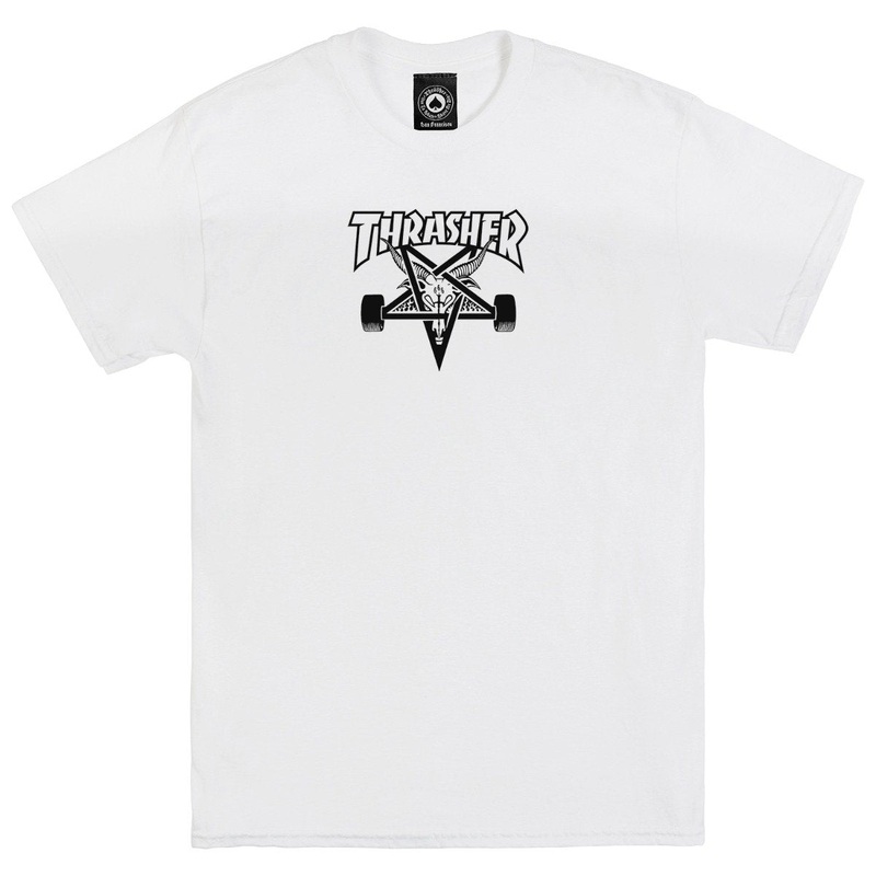 THRASHER SKATEGOAT TEE WHITE SMALL
