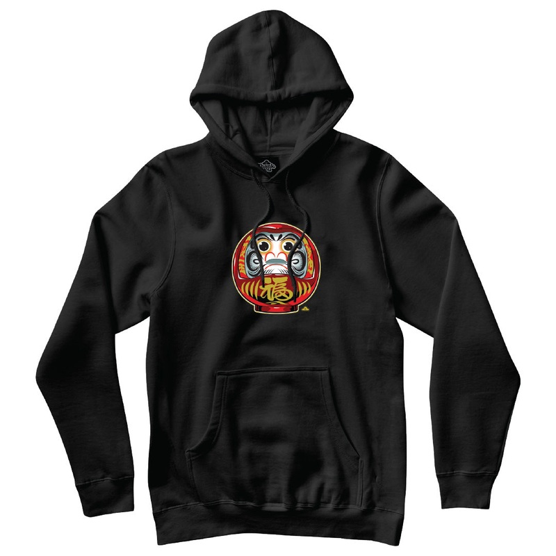 Daruma Hoodie BLACK SMALL