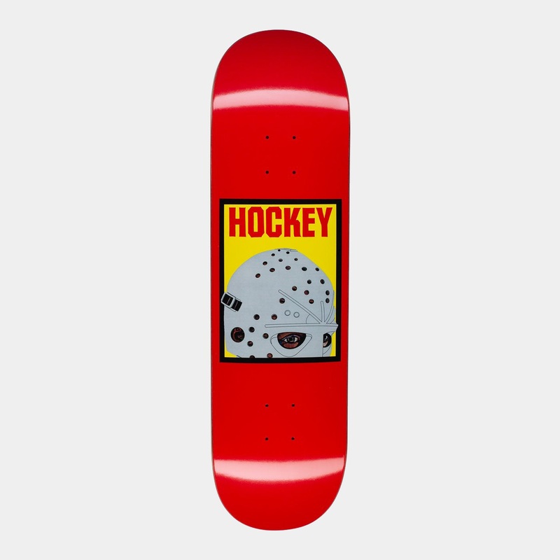 HOCKEY DECK – HALF MASK RED (8.5″)