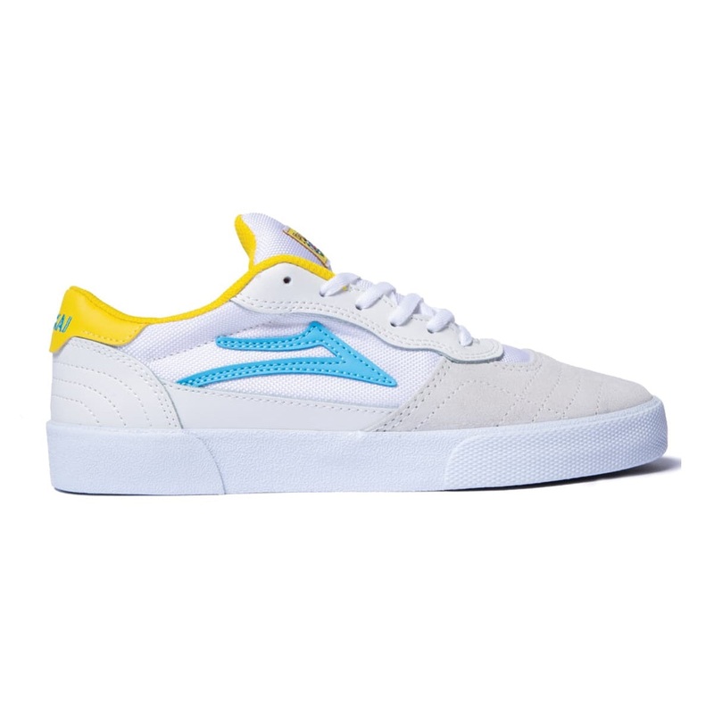Lakai Shoes Cambridge SMU – White/Cyan Suede 8 White