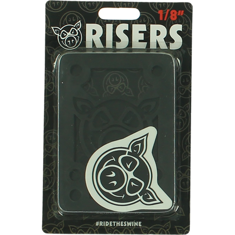 PIG PILES 1/8 HARD RISER single set BLACK S