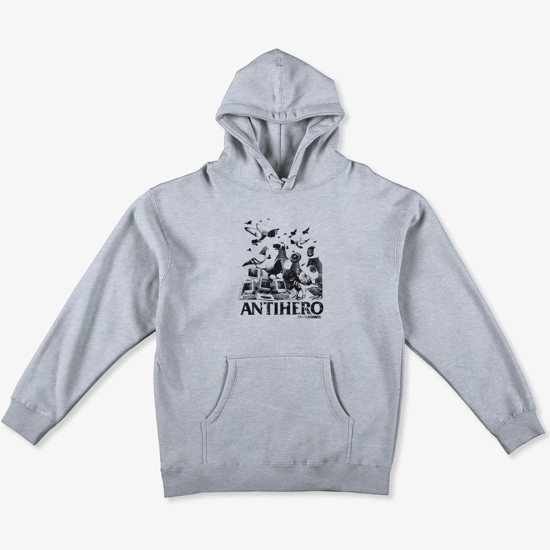 Pigeon Intelligence Hoodie (Grey) MEDIUM