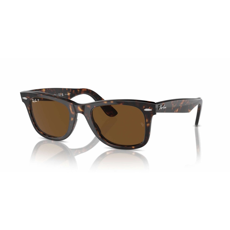 Ray-Ban Wayfarer RB2140 Polarized Sunglasses – Tortoise/Crystal Brown