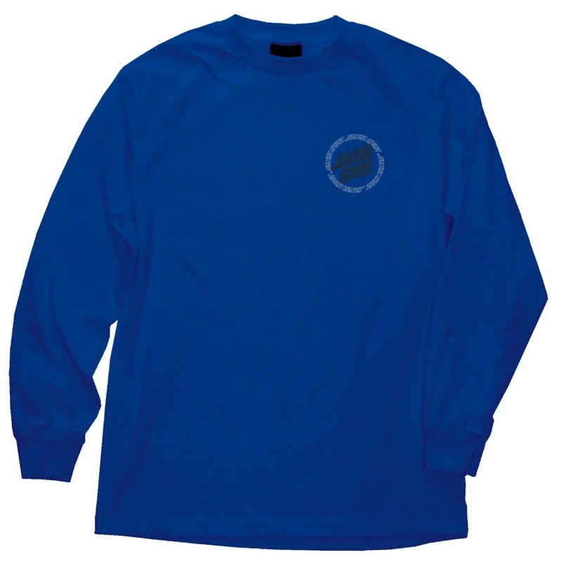 Santa Cruz Hollow Ringed Dot Long Sleeve Mens T-Shirt – Royal L Blue