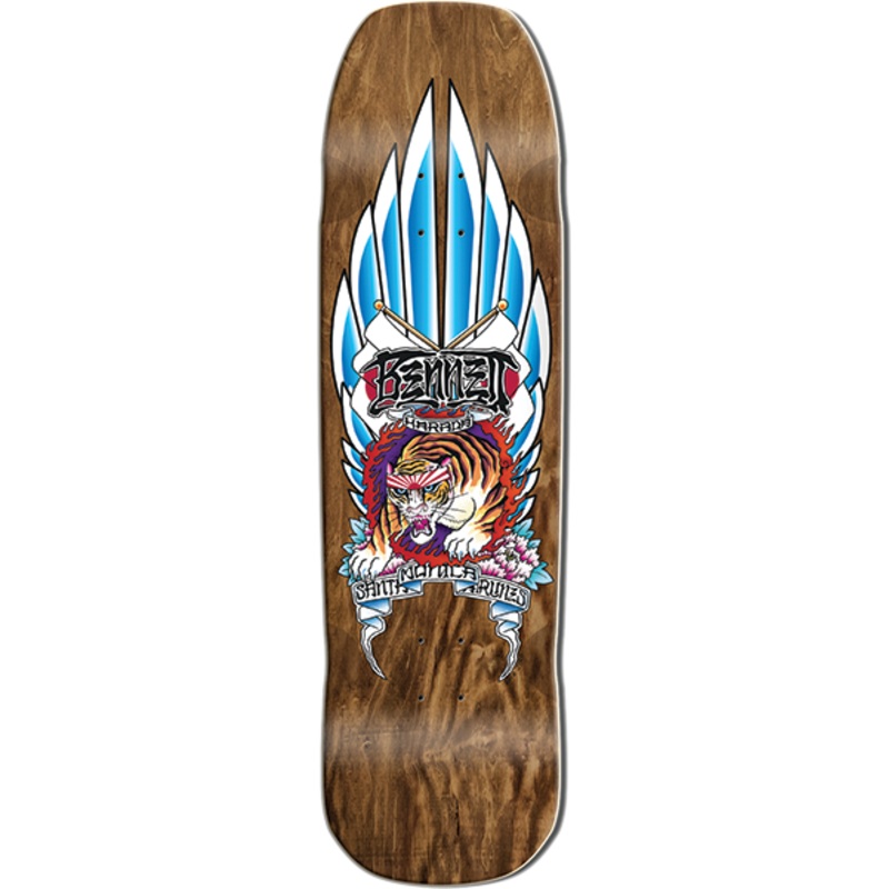 SMA HARADA TIGER DECK- DARK STAIN 9.0″x33.0″