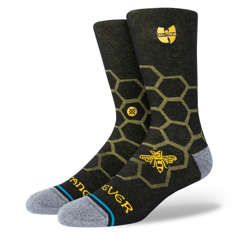 STANCE SOCKS – WU TANG HIVE CREW BLACK LARGE