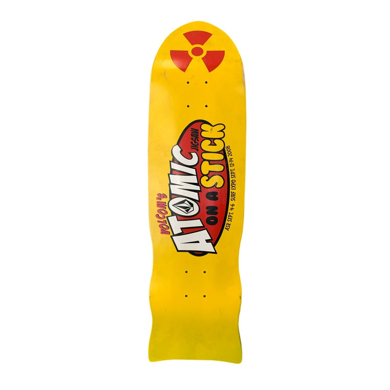 Volcom’s Atomic Jigsaw on a Stick 2008 9″ Shaped Classic Skateboard Deck