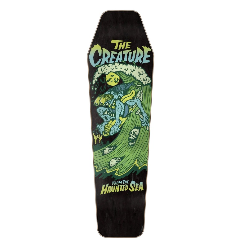 Creature Haunted Sea Shaped Skateboard Deck – 8.48