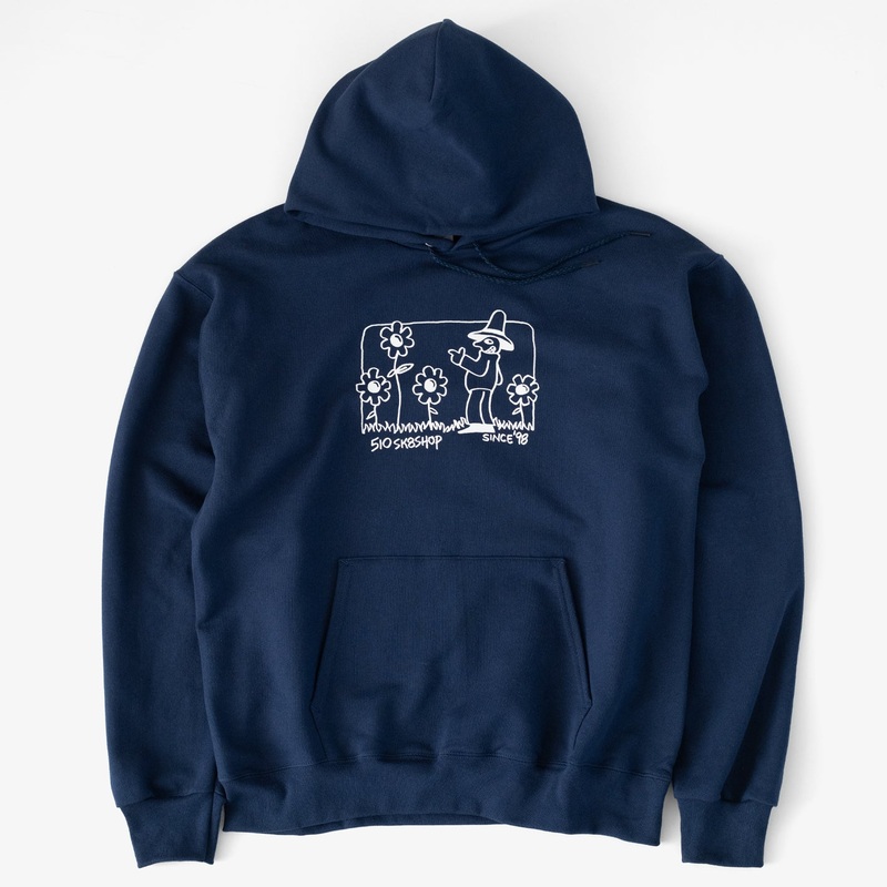 Flower Guy Hoodie (Navy/White) SMALL