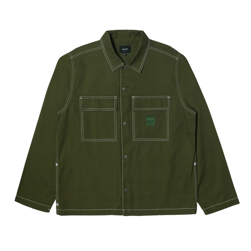 HUF Mason Shacket S Hunter Green