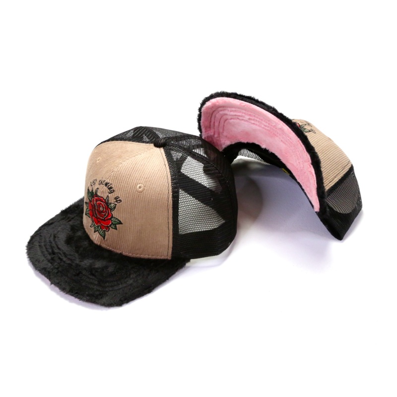 Keep Showing Up Trucker – Mocha Rose