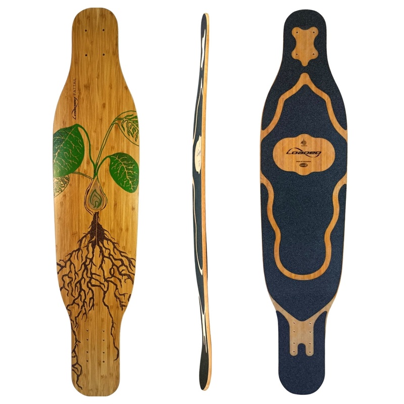 Loaded: FatTail 38″ Longboard Skateboard Deck Flex-1