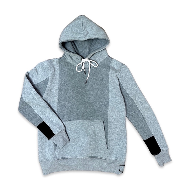 Paneled Hoodie – Grey Haze Small