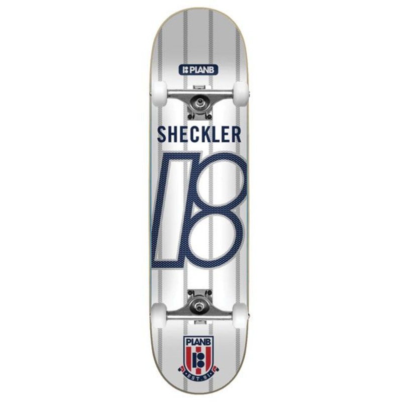 PLAN B PREMIUM COMPLETE SHECKLER COLLEGE (8.125″) INCLUDES SKATE TOOL! 8.125″