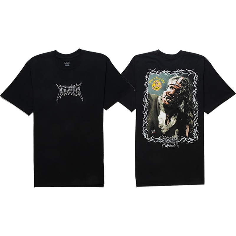 PRIMITIVE WWE MANKIND SS BLACK S