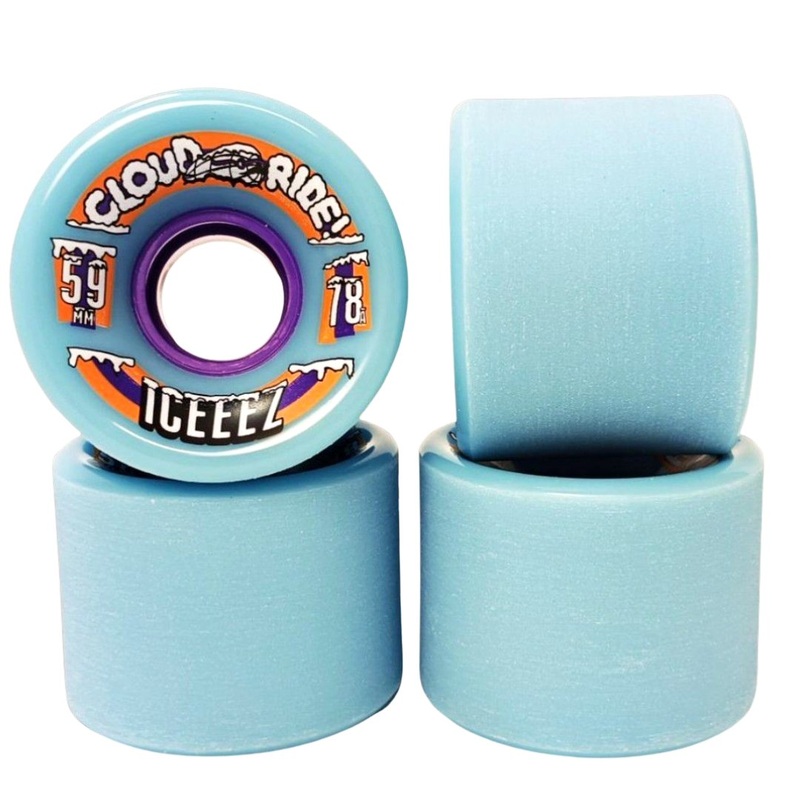 Cloud Ride: 59mm Iceez Longboard Skateboard Wheels 59mm Stoneground 78a Fuchsia