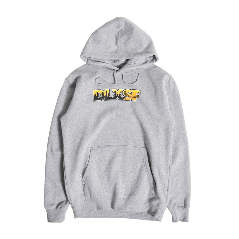 DLX Skyline Hooded Sweatshirt S Heather Grey