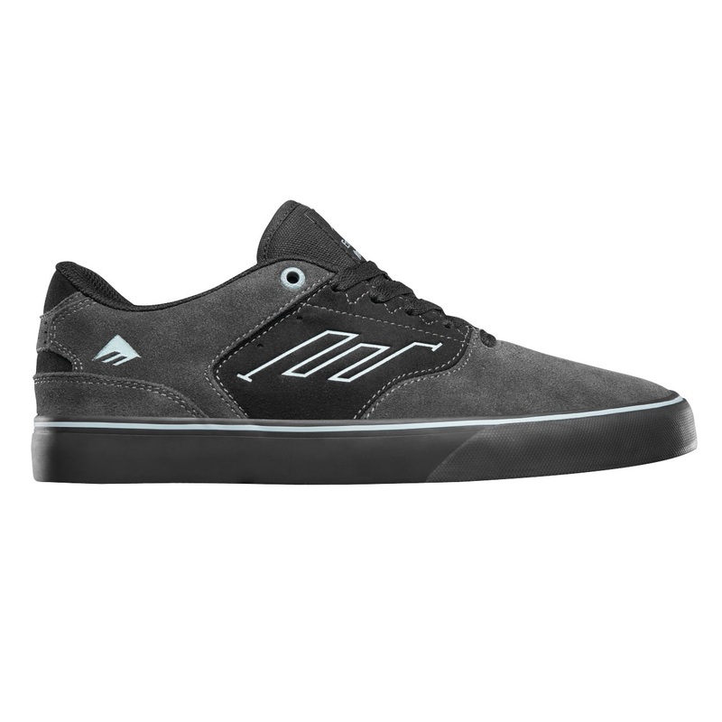 Emerica Shoes The Low Vulc – Grey/Black/Blue 5 Grey
