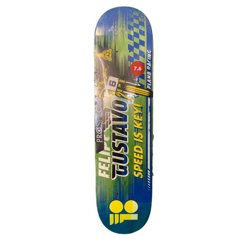 Plan B Felipe Gustavo Speed Is Key 7.6″ Classic Skateboard Deck