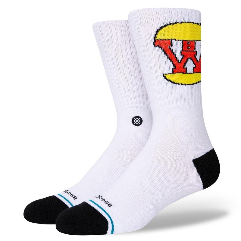 STANCE SOCKS – BURGERWORLD WHITE MEDIUM