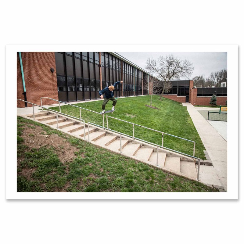 Aaron Herrington Backside 5050 St Louis Handrail Photo Print 8″ x 12″