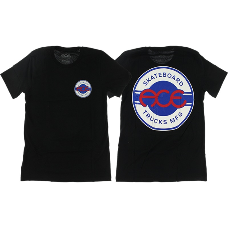 ACE SEAL LOGO SS BLACK/WHT/BLU/RED S