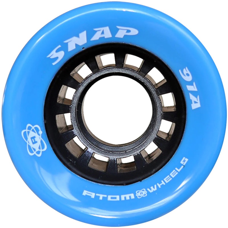 Atom Snap Roller Skate Wheels 60x40mm 91a – Blue (Set of 4)