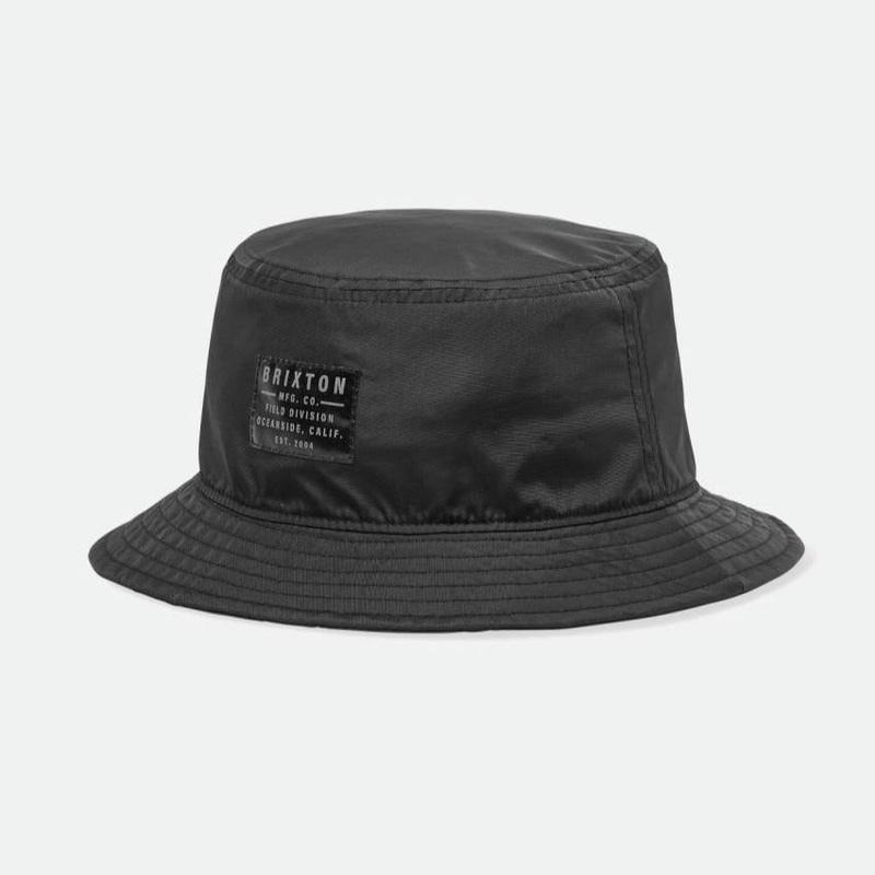 BRIXTON VINTAGE NYLON PACKABLE BUCKET BLACK S/M