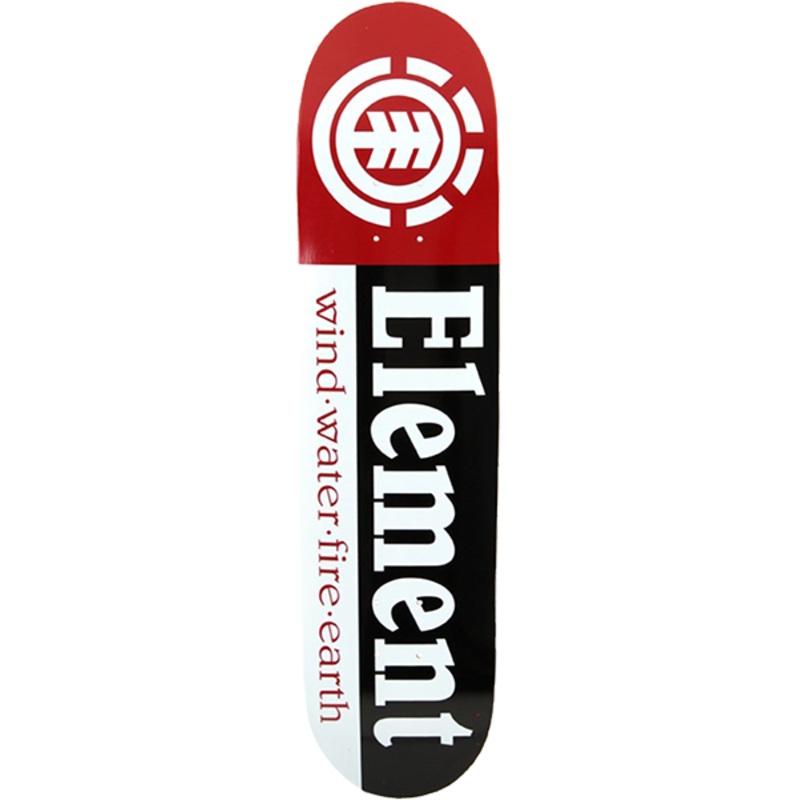 EL SECTION DECK BLK/WHT/RED 7.5″