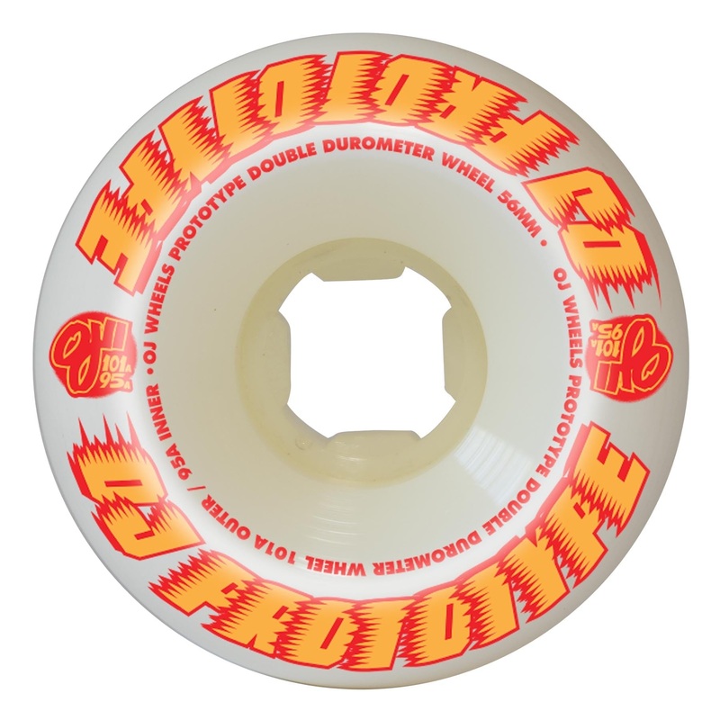 OJ WHEELS DOUBLE DUROMETER 101A/95A (53MM/54MM/56MM/58MM) 53MM