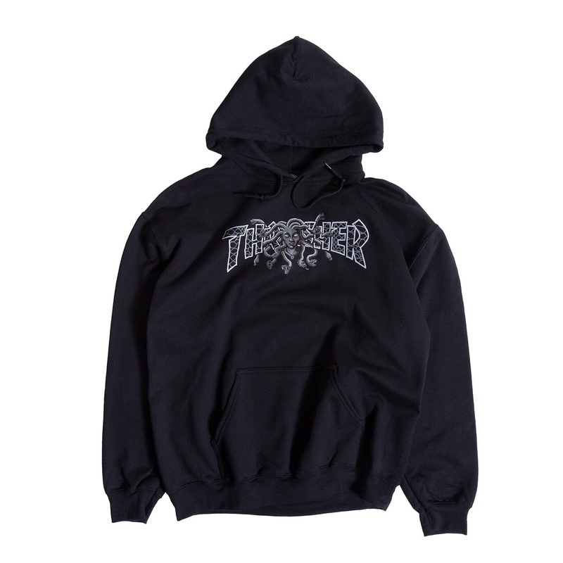 Thrasher Medusa Hooded Sweatshirt S Black