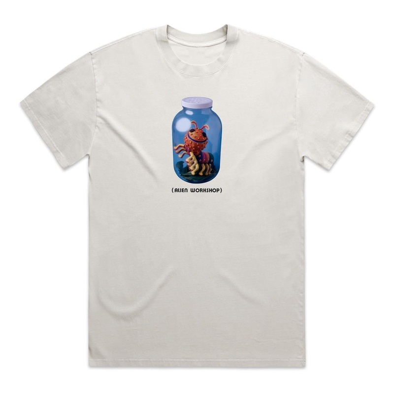 ALIEN WORKSHOP BUG JAR KTC T-SHIRT WORN WHITE MEDIUM