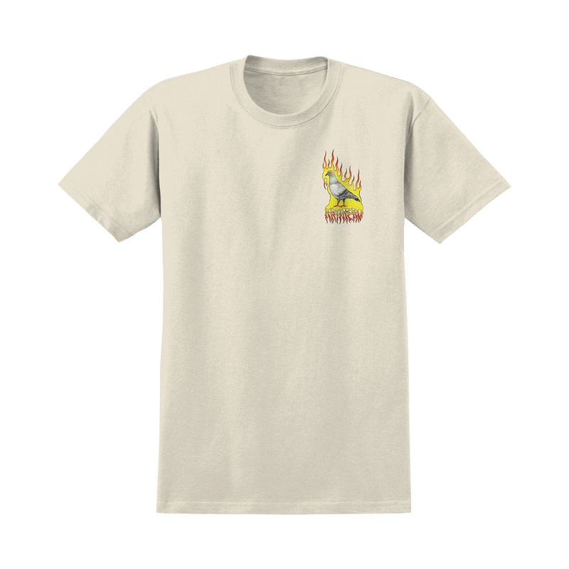 Antihero Flame Pigeon T-Shirt S Natural