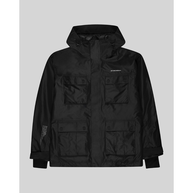 Beyond Medals Cargo Jacket 2L Black – Unisex Extra small