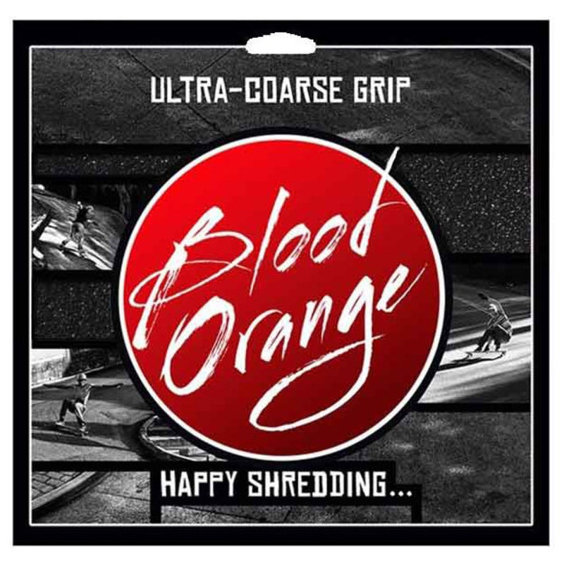 Blood Orange X-Coarse Griptape 4 Sheet Pack Black