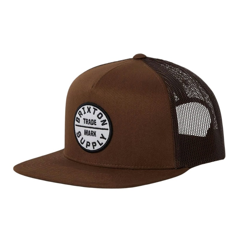 BRIXTON OATH MP TRUCKET HAT PINECONE BROWN