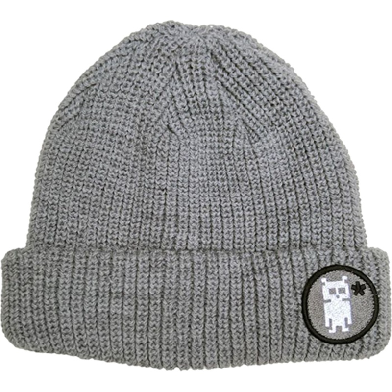 DARKROOM CARBON HEATHERED WOVEN BEANIE GREY