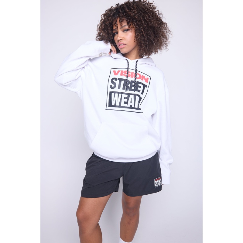 Iconic Logo Hoodie-Ivory S
