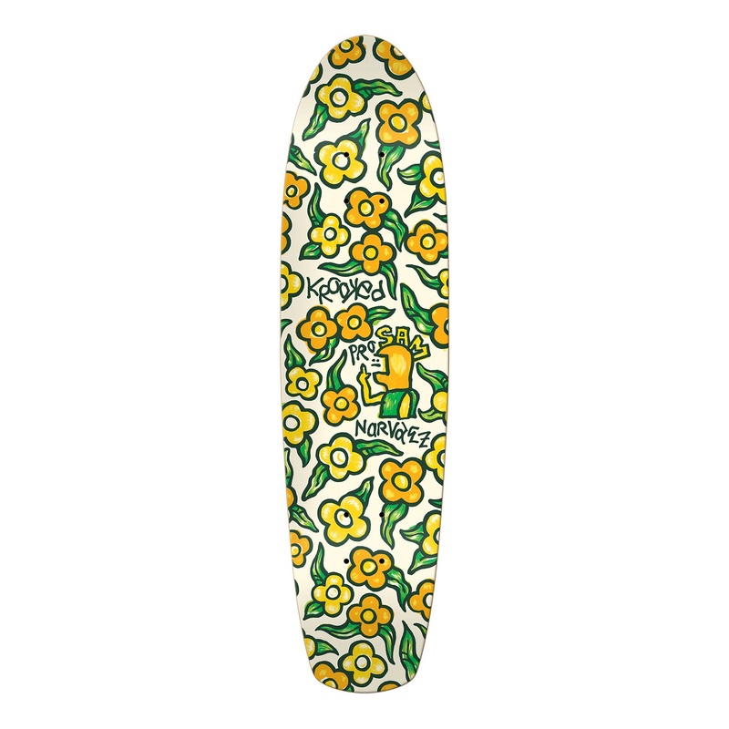 Krooked Sam Narvaez Flowers Zip Zinger Deck 7.75″