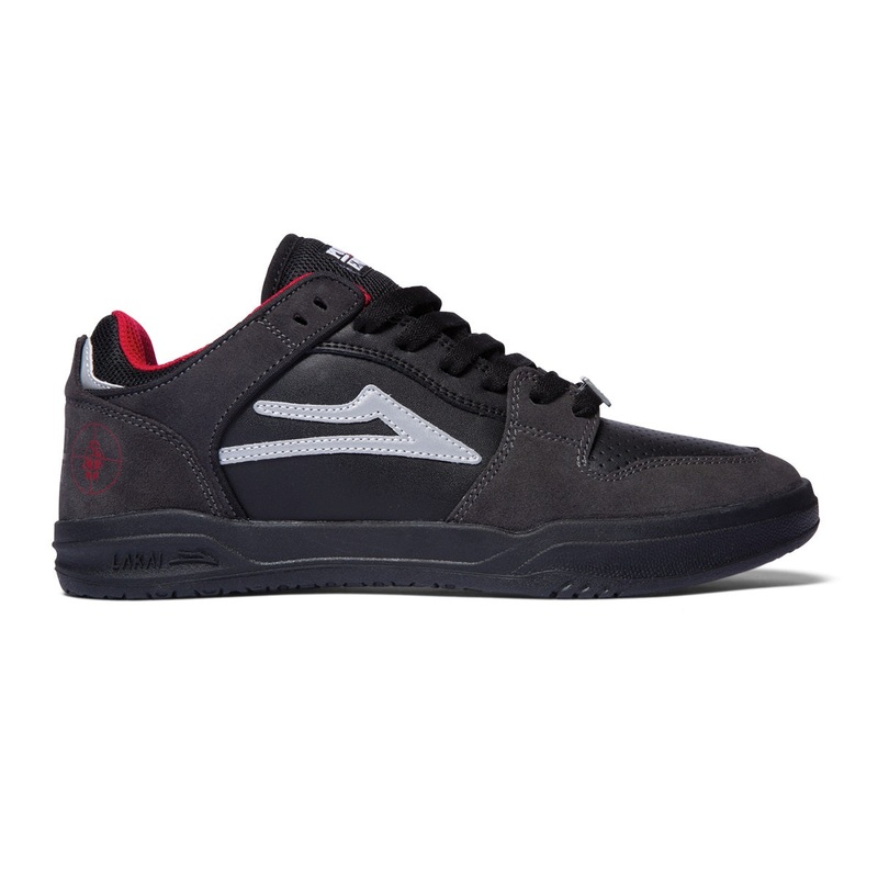 Lakai Shoes Telford Low – Black/Charcoal Suede 5 Black