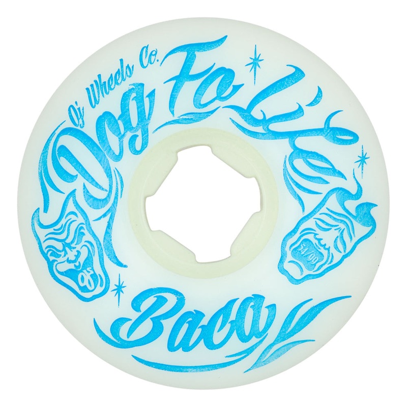 OJ WHEELS SAMMY BACA DOG FO LIFE ORIGINAL WHITE EZ EDGE 99A (54MM) 54MM