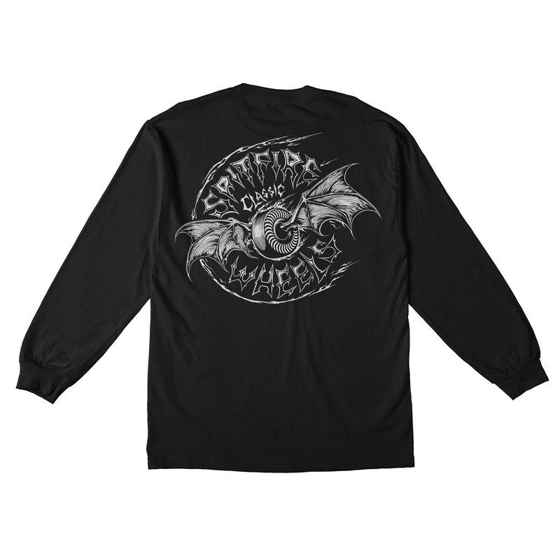 SPITFIRE BATWING CLASSIC LONGSLEEVE TEE BLACK MEDIUM