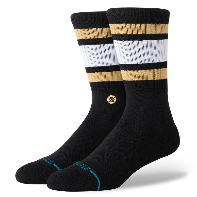 Stance Boyd St Black Brown Crew Socks M