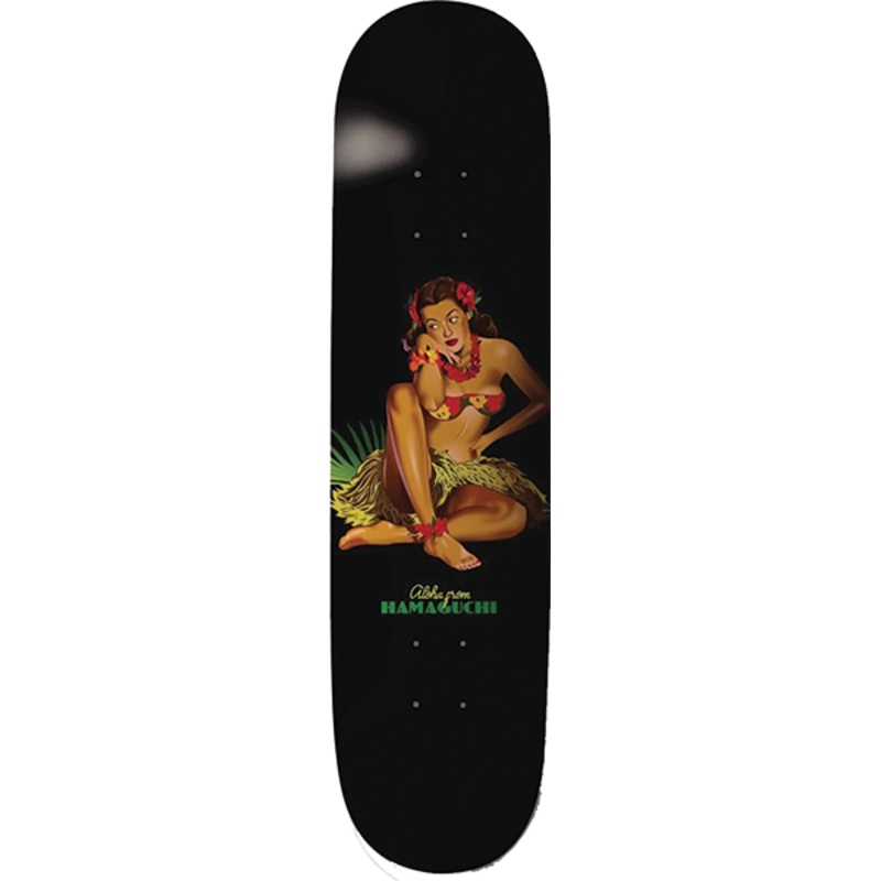 THANK YOU HAMAGUCHI ALOHA LADY DECK.8 BLACK 7.0″