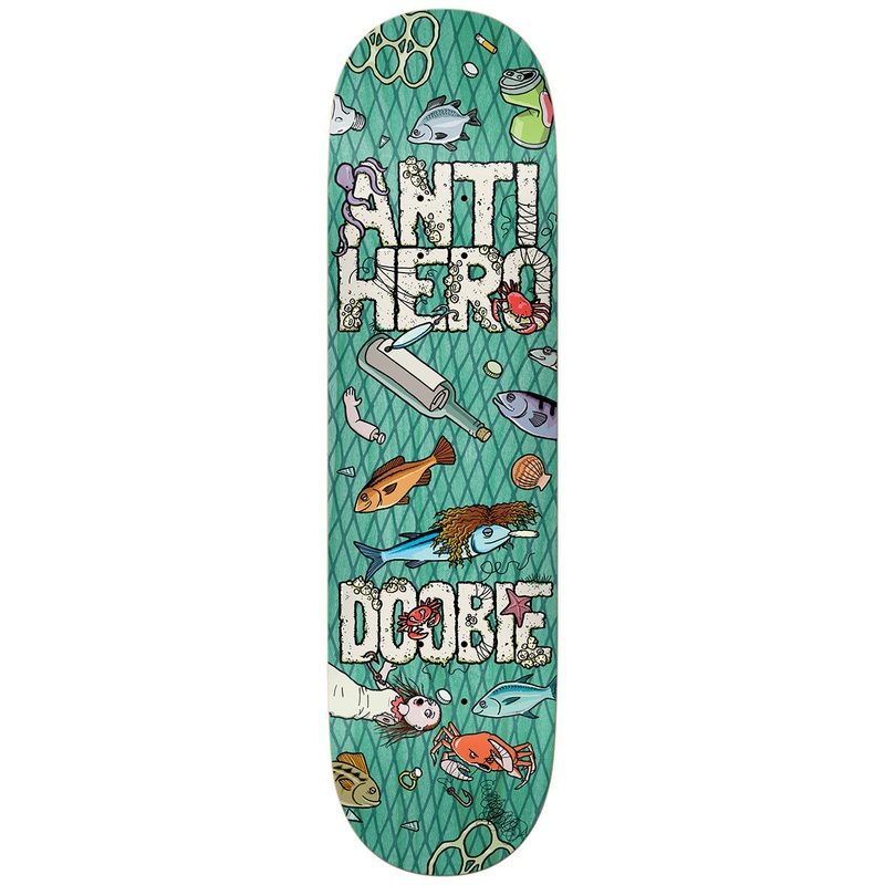 ANTIHERO DECK DOOBIE CATCH OF THE DAY BLUE (8.5″) 8.5″